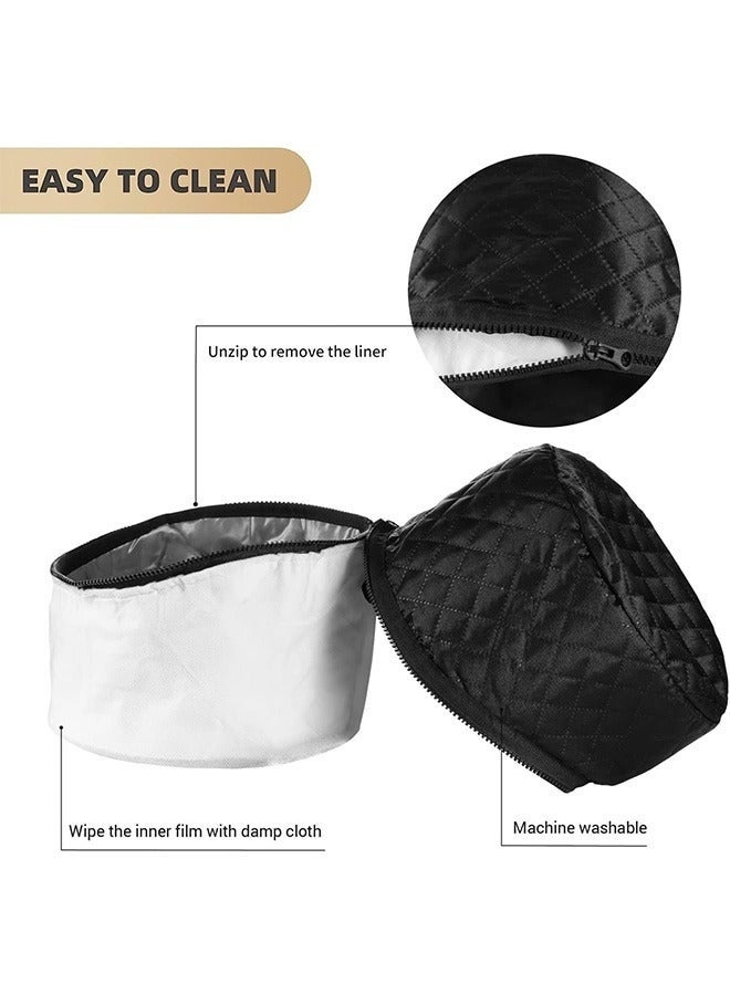 Bukela بخار الشعر للشعر الطبيعي للاستخدام المنزلي غطاء حراري للتكييف العميق مع 10 مستويات حرارة تسخين سريع 3 إعدادات مؤقت لغطاء البخار للشعر الأسود علاج زيت الشعر الساخن - Image 5